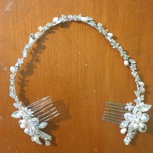 Never Used! Pearl and Silver Bridal Headband